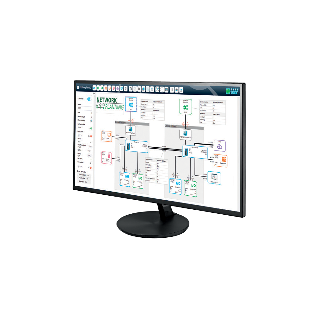 PROnetplan V2 network planning software on screen